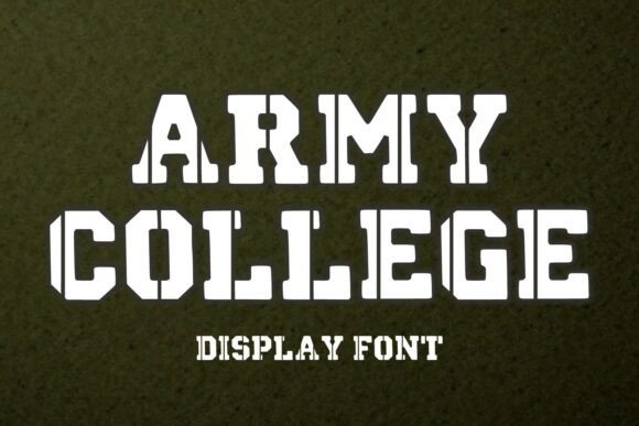 Army College: A Bold Display Font for Impactful Web Headlines