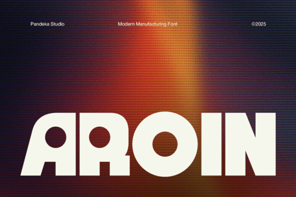 Aroin: A Bold, Futuristic Display Font for Small Business Branding