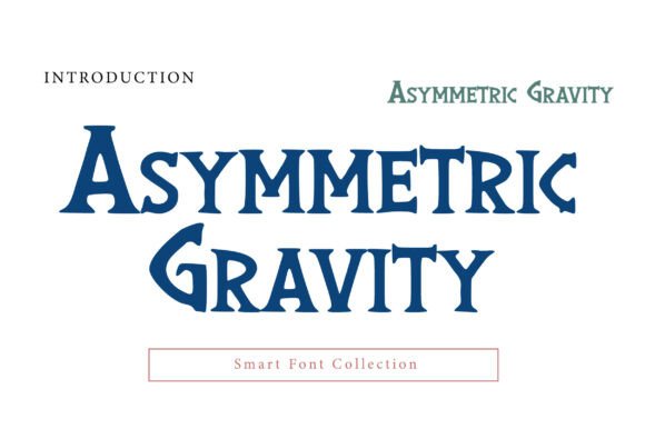 Asymmetric Gravity: A Gothic Display Font for Bold Digital Identity