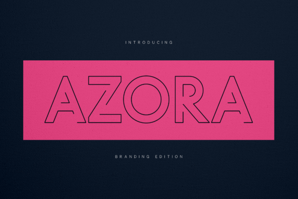 Azora Branding Edition: A Modern Display Font for Digital Identity