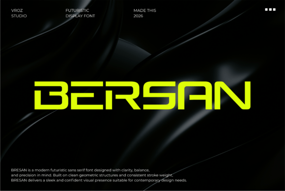 Bersan: A Display Font That Cuts Through the Feed