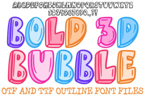 Bold 3D Bubble: A Display Font That Lifts Your Words Off the Page