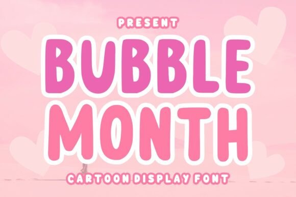 Bubble Month: A Playful Display Font for Small Business Branding