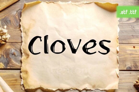 Cloves: A Warm, Handwritten Display Font for Real Branding