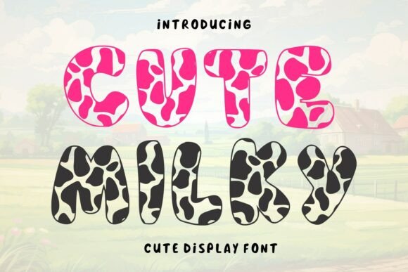 Cute Milky: A Playful Display Font for Scroll-Stopping Brand Content