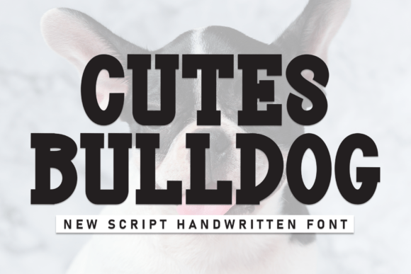 Cutes Bulldog: A Warm, Handwritten Display Font for Crafters