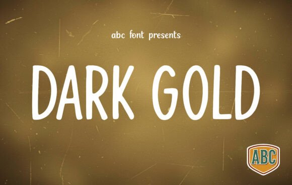 Dark Gold: A Display Typeface That Lifts Your Layouts