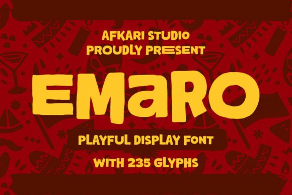 Emaro: A Playful Display Font That Brings Personality to Brand Identity