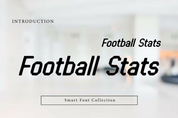 Football Stats: A Bold Display Font for Business Branding