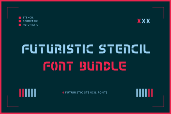 Futuristic Stencil: A Display Font for Bold Editorial Identity