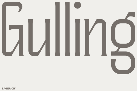 Gulling: A Display Font That Elevates Handmade Products