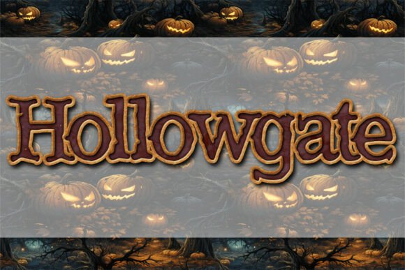 Hollowgate: A Display Font That Earns Its Space