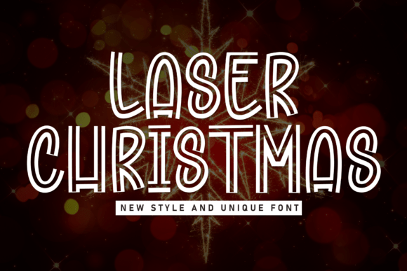Laser Christmas: A Display Font That Elevates Holiday Branding