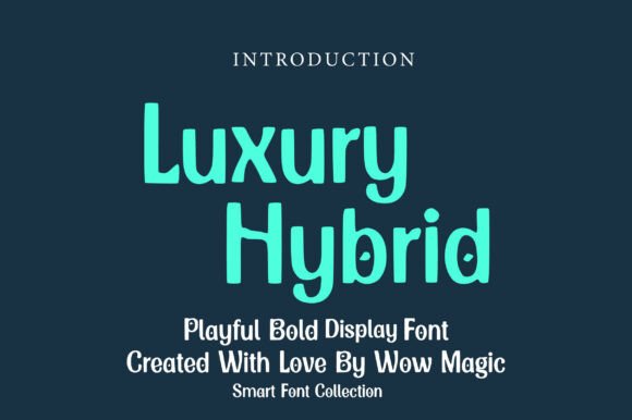 Luxury Hybrid: A Playful Bold Display Font for Makers