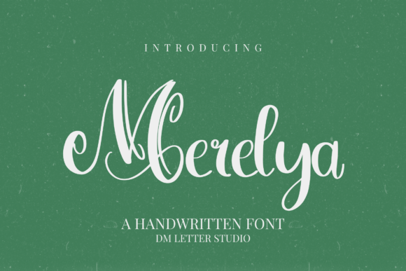 Merelya: A Handwritten Display Font That Feels Like a Real Note