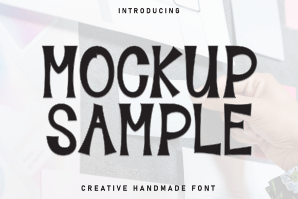 Mockup Sample: A Display Font That Gives Your Brand Instant Energy