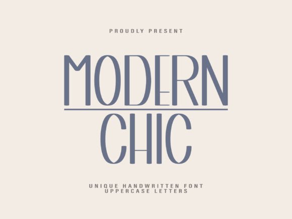 Modern Chic: A Handwritten Display Font for Polished Digital Branding