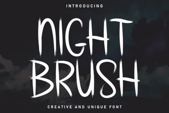 Night Brush: A Whimsical Display Font for Campaign Headlines
