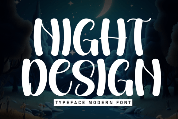 Night Design: A Whimsical Handwritten Display Font for Editorial Warmth