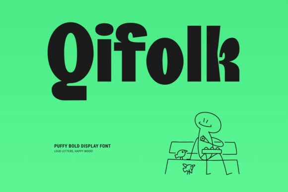 Qifolk: A Warm, Appetizing Display Font for Food Brands