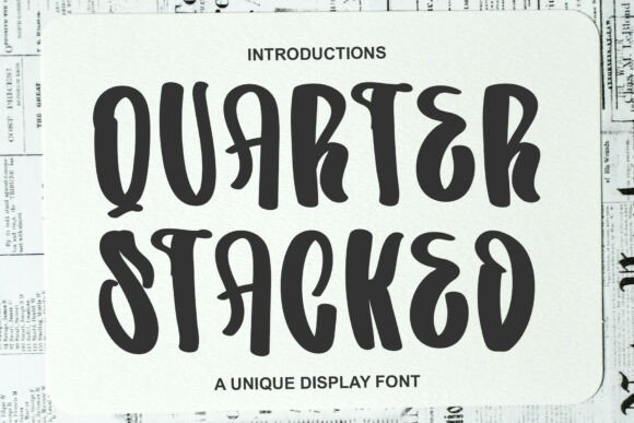 Quarter Stacked: A Display Font That Elevates Real Web Projects