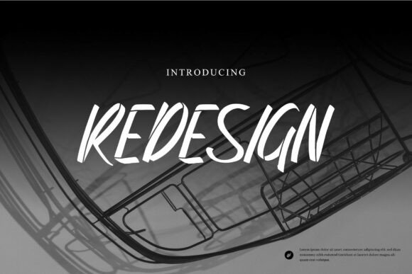 Redesign Font: Bold Brush Stencil for Scroll-Stopping Campaigns