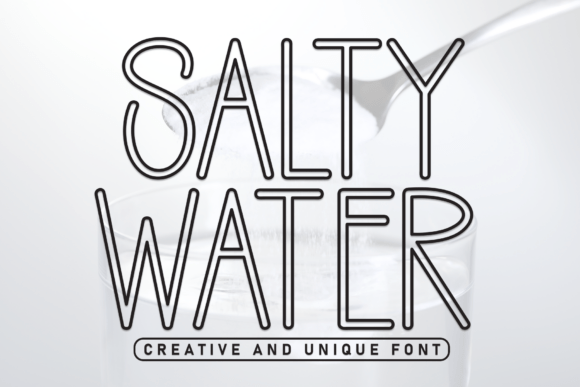 Salty Water Font: A Display Typeface That Elevates Digital Branding
