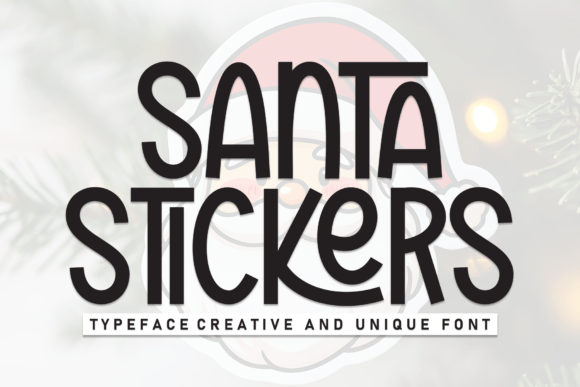 Santa Stickers: A Handwritten Display Font with Editorial Warmth