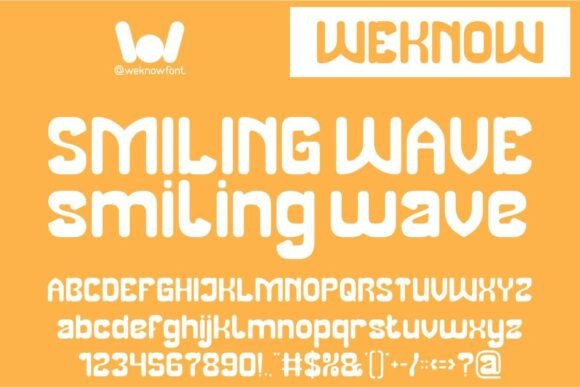 Smiling Wave: A Friendly, Bold Display Font for Small Business Branding