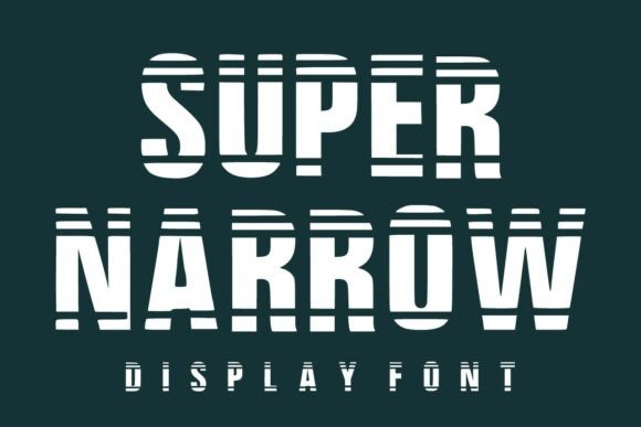 Super Narrow: A Bold Display Font for Scroll-Stopping Headlines