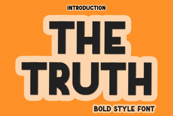 The Truth Typeface: A Festive Display Font for Digital Branding